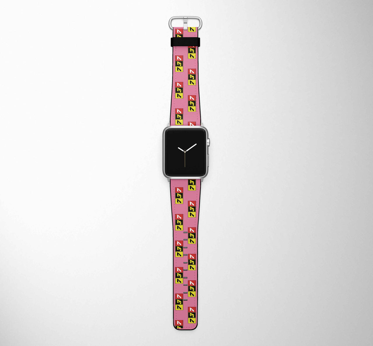 Flat Colourful 737 Designed Leather Apple Watch Straps