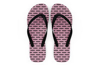 Thumbnail for Cabin Crew Text Designed Slippers (Flip Flops)