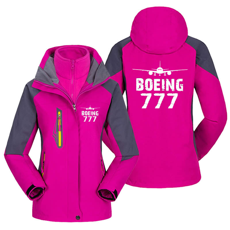 Boeing 777 & Plane Designed Thick "WOMEN" Skiing Jackets