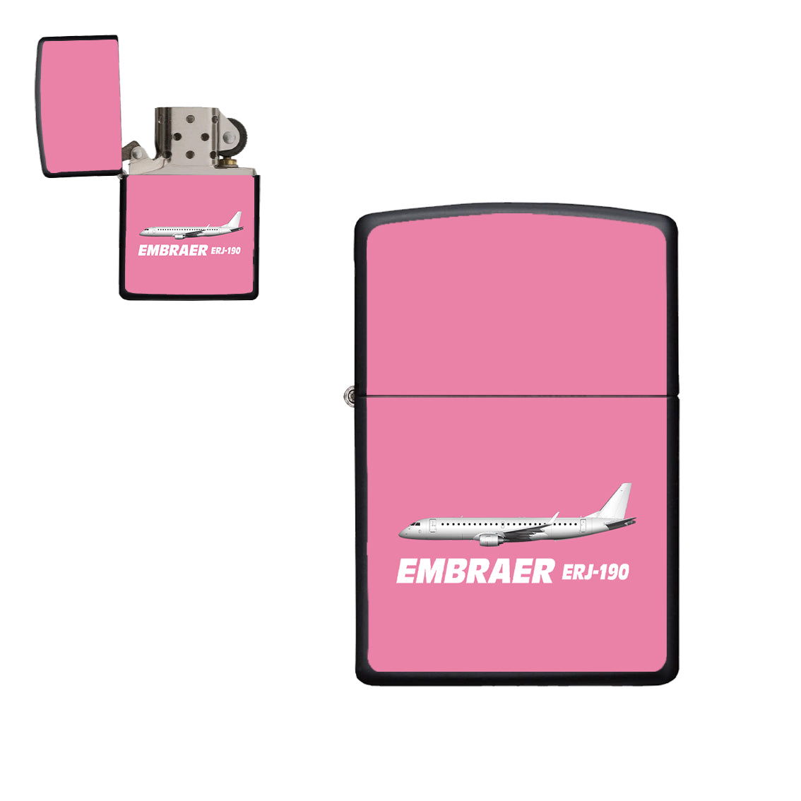 The Embraer ERJ-190 Designed Metal Lighters