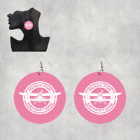 Thumbnail for Ready for Departure Designed Wooden Drop Earrings