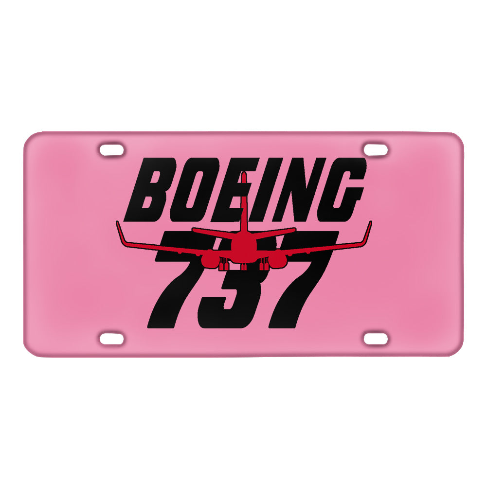 Amazing Boeing 737 Designed Metal (License) Plates