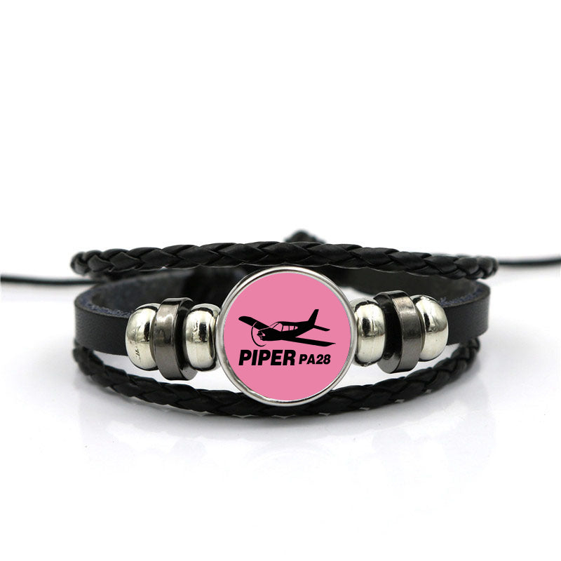 The Piper PA28 Designed Leather Bracelets