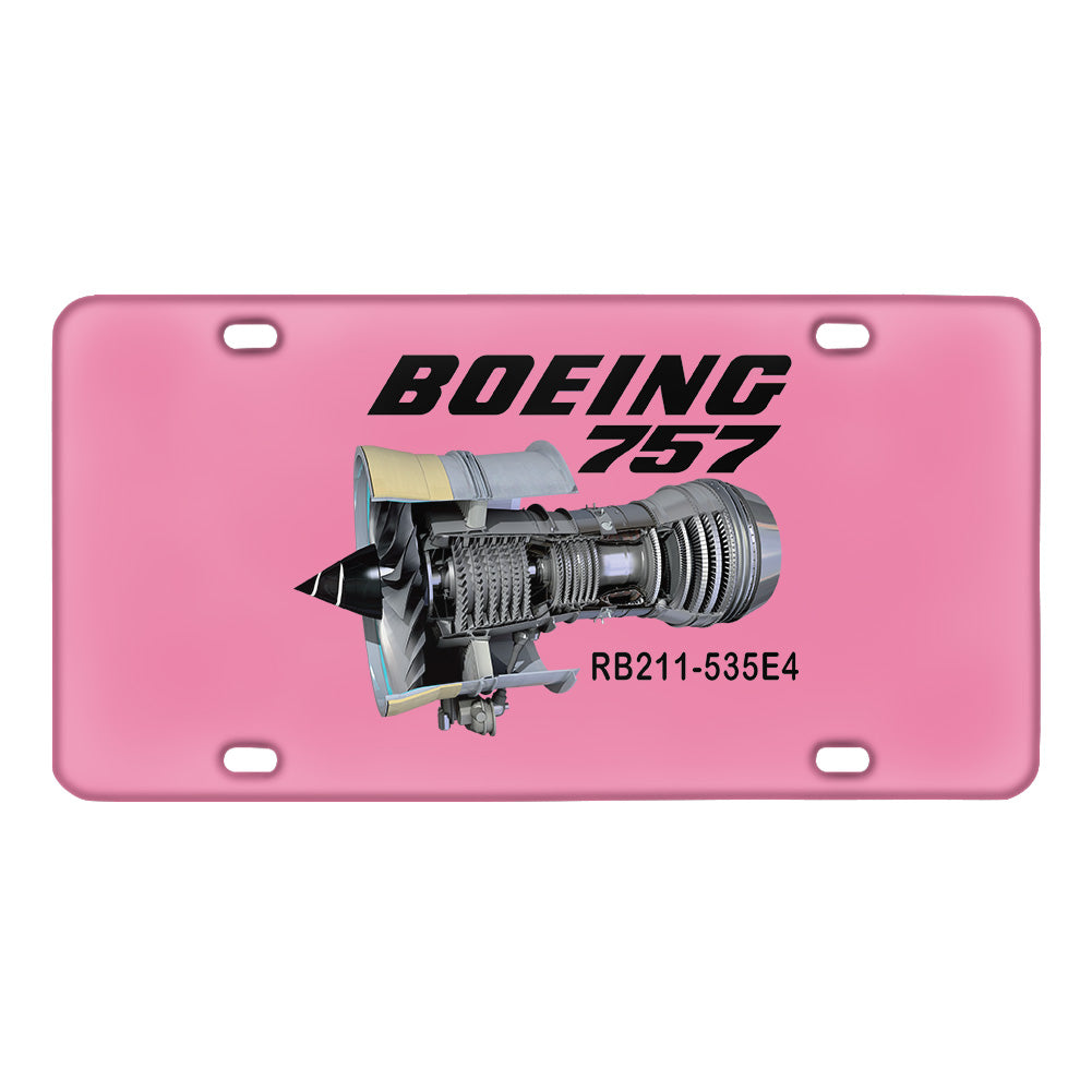 Boeing 757 Metal License Plate - view 8
