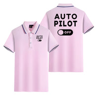 Thumbnail for Auto Pilot Off Designed Stylish Polo T-Shirts (Double-Side)
