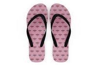 Thumbnail for Born To Fly Designed Designed Slippers (Flip Flops)