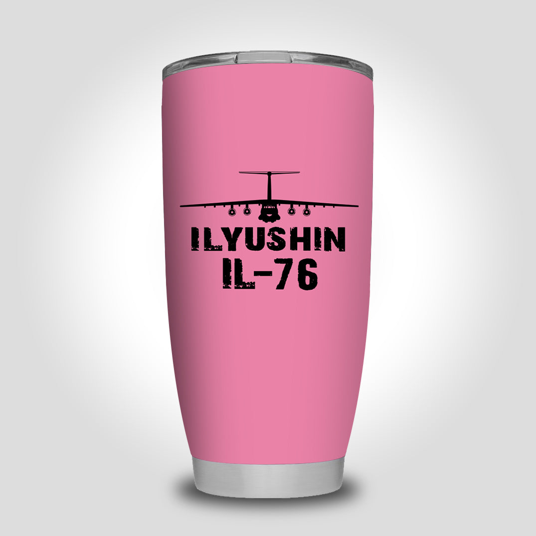 ILyushin IL-76 & Plane Designed Tumbler Travel Mugs