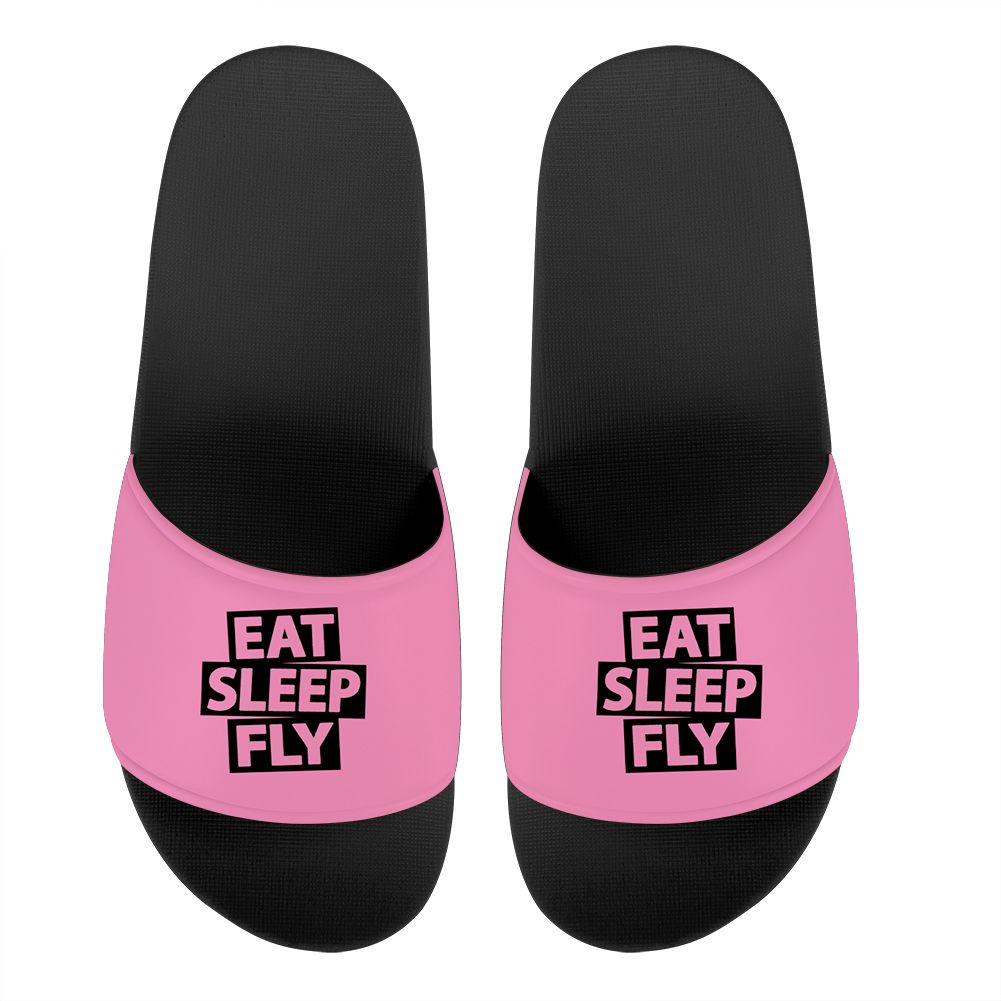 Eat Sleep Fly Designed Sport Slippers