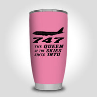 Thumbnail for Boeing 747 - Queen of the Skies (2) Designed Tumbler Travel Mugs