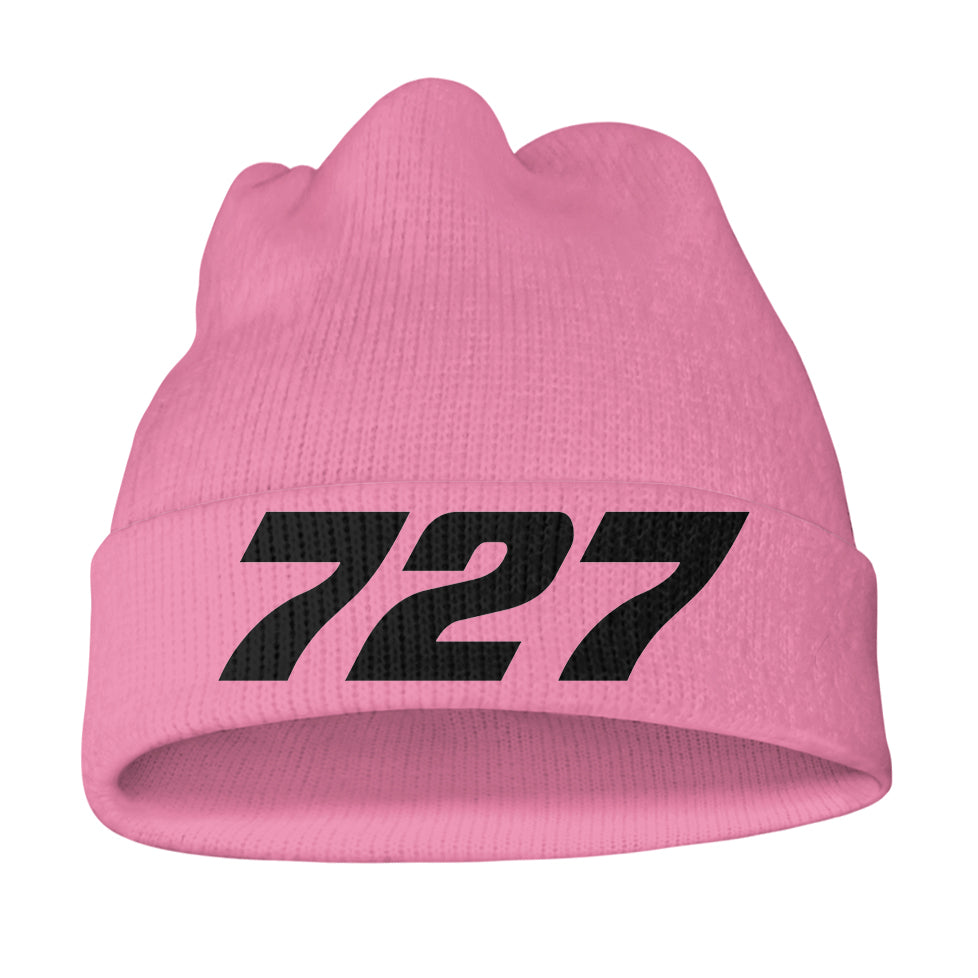 727 Flat Text Knit 3D Beanies