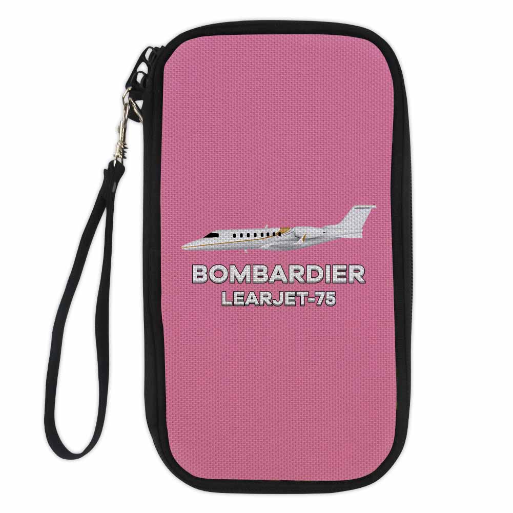 The Bombardier Learjet 75 Designed Travel Cases & Wallets