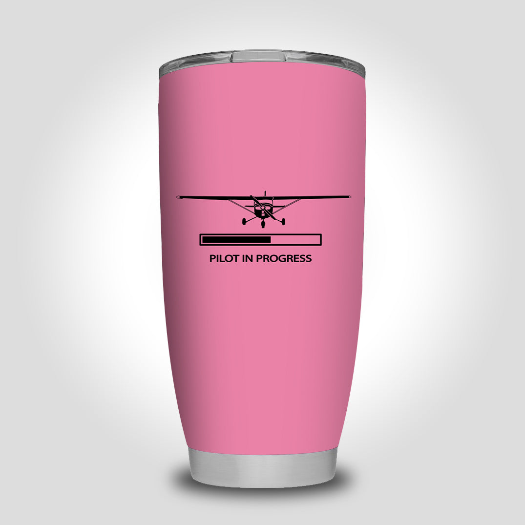 Pilot In Progress (Cessna) Designed Tumbler Travel Mugs