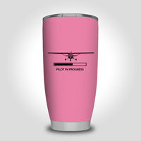Thumbnail for Pilot In Progress (Cessna) Designed Tumbler Travel Mugs