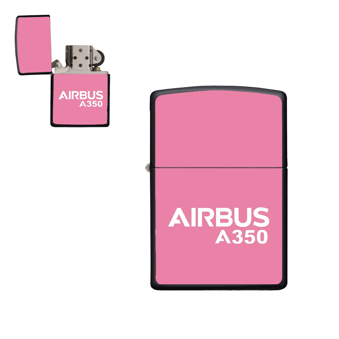 Airbus A350 & Text Designed Metal Lighters