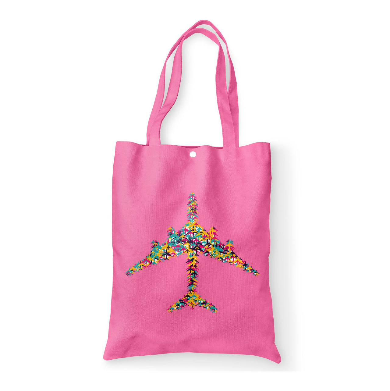 Colourful Airplane Designed Tote Bags