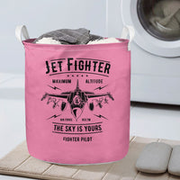 Thumbnail for Jet Fighter - The Sky is Yours Designed Laundry Baskets
