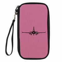 Thumbnail for McDonnell Douglas MD-11 Silhouette Plane Designed Travel Cases & Wallets