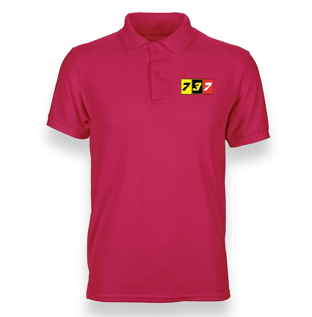 Flat Colourful 737 Designed "WOMEN" Polo T-Shirts