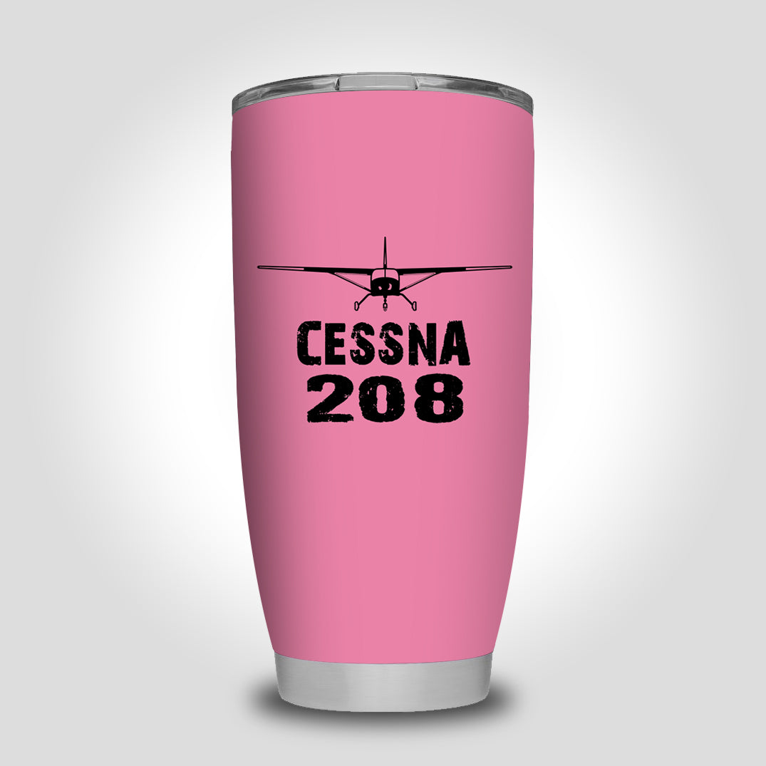 Cessna 208 & Plane Designed Tumbler Travel Mugs