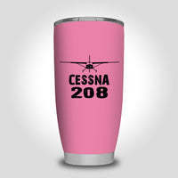 Thumbnail for Cessna 208 & Plane Designed Tumbler Travel Mugs