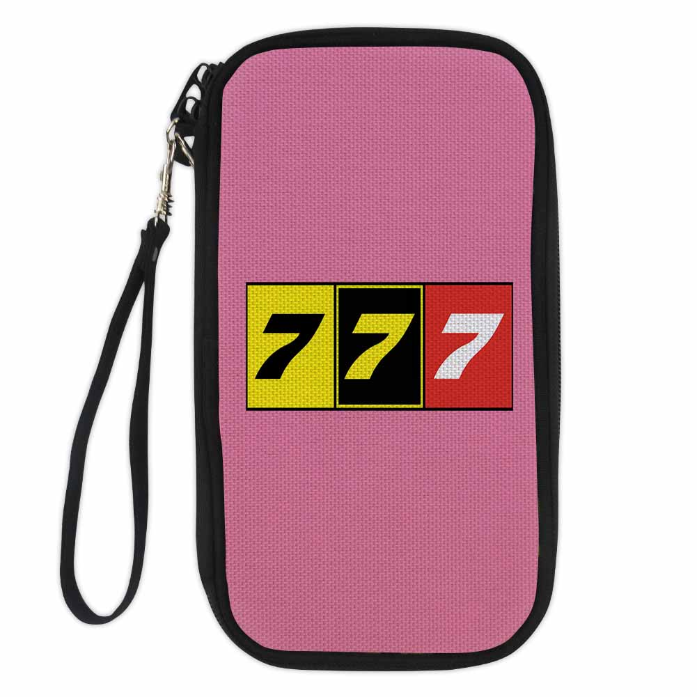 Flat Colourful 777 Designed Travel Cases & Wallets