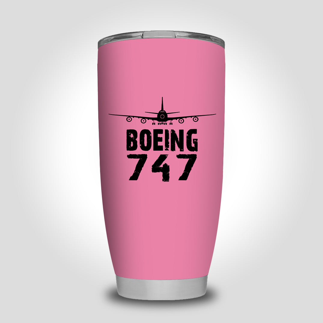 Boeing 747 & Plane Designed Tumbler Travel Mugs