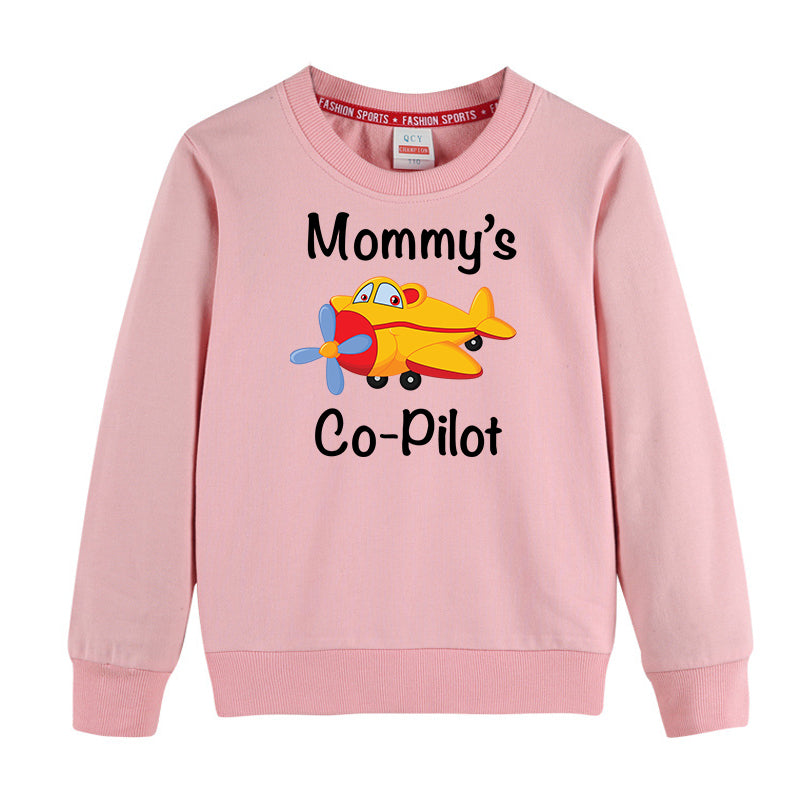 Mommy's Co-Pilot (Propeller) Designed "CHILDREN" Sweatshirts