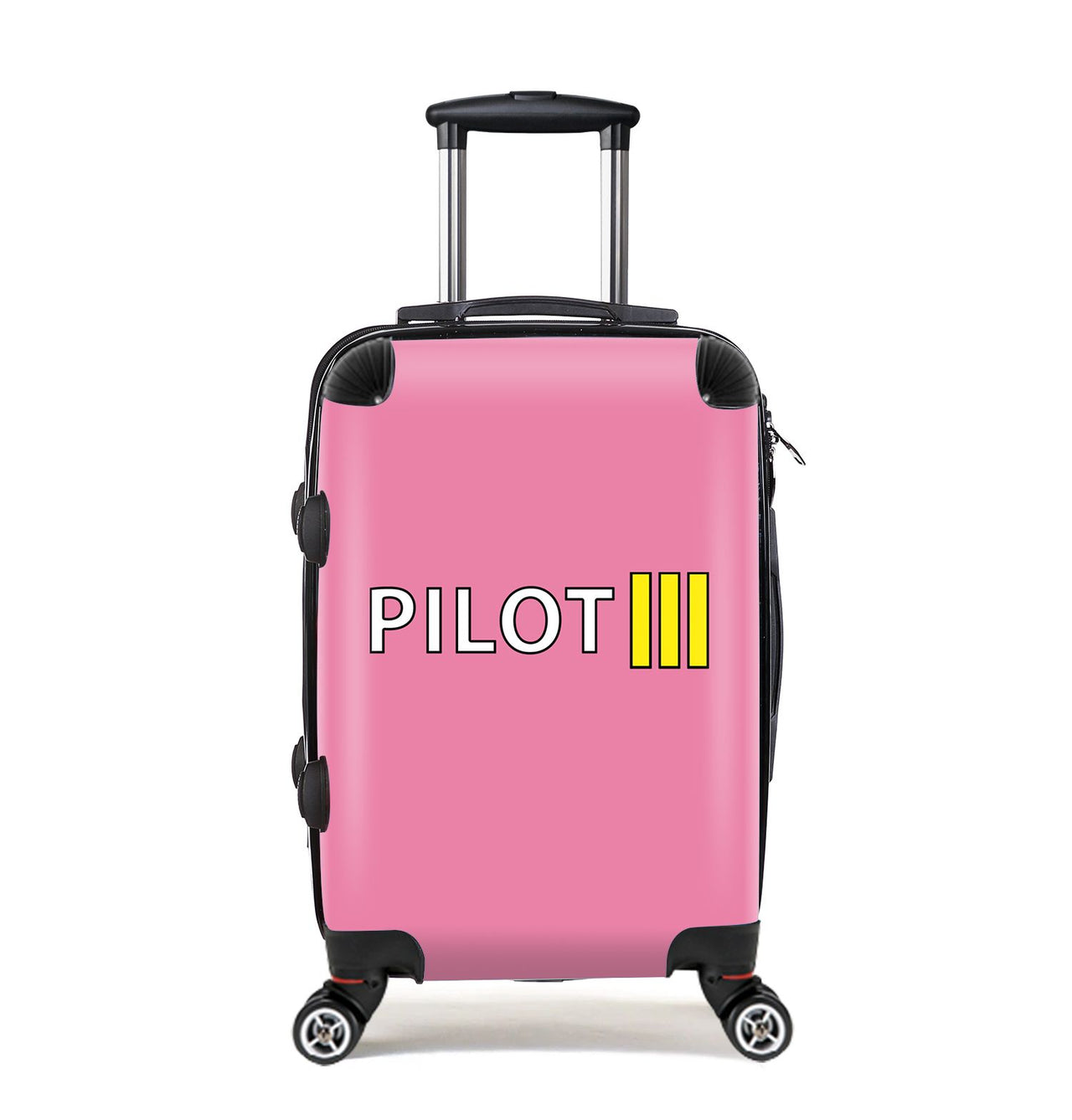 Pilot & Stripes (3 Lines) Designed Cabin Size Luggages