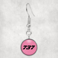 Thumbnail for 737 Flat Text Designed Earrings