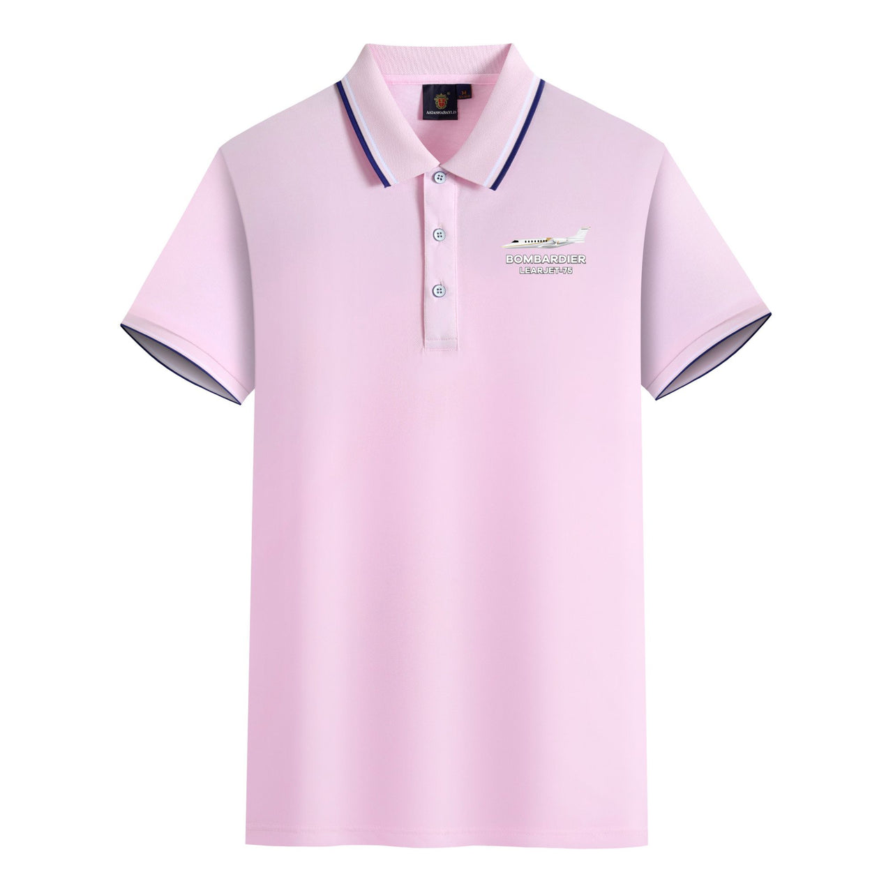 The Bombardier Learjet 75 Designed Stylish Polo T-Shirts