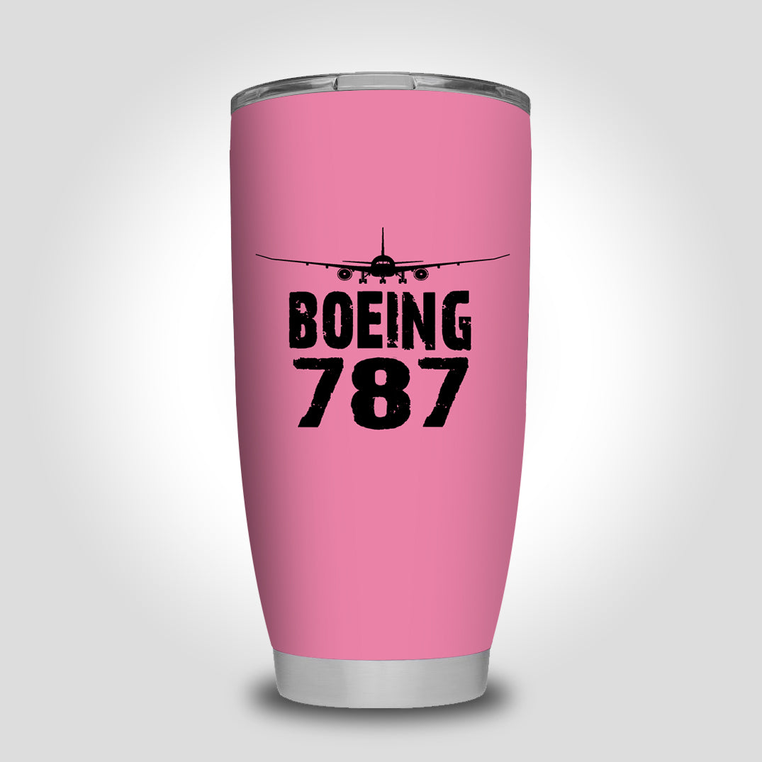 Boeing 787 & Plane Designed Tumbler Travel Mugs