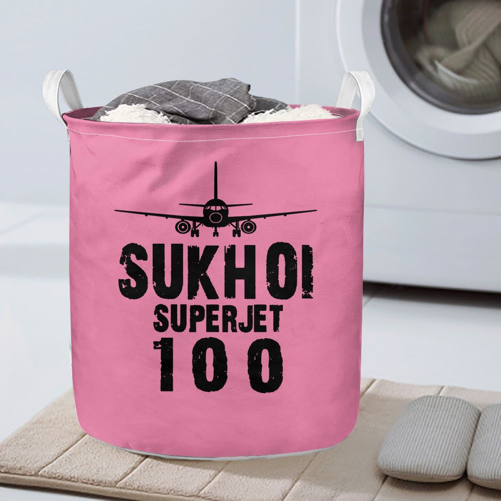 Sukhoi Superjet 100 & Plane Designed Laundry Baskets