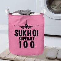 Thumbnail for Sukhoi Superjet 100 & Plane Designed Laundry Baskets