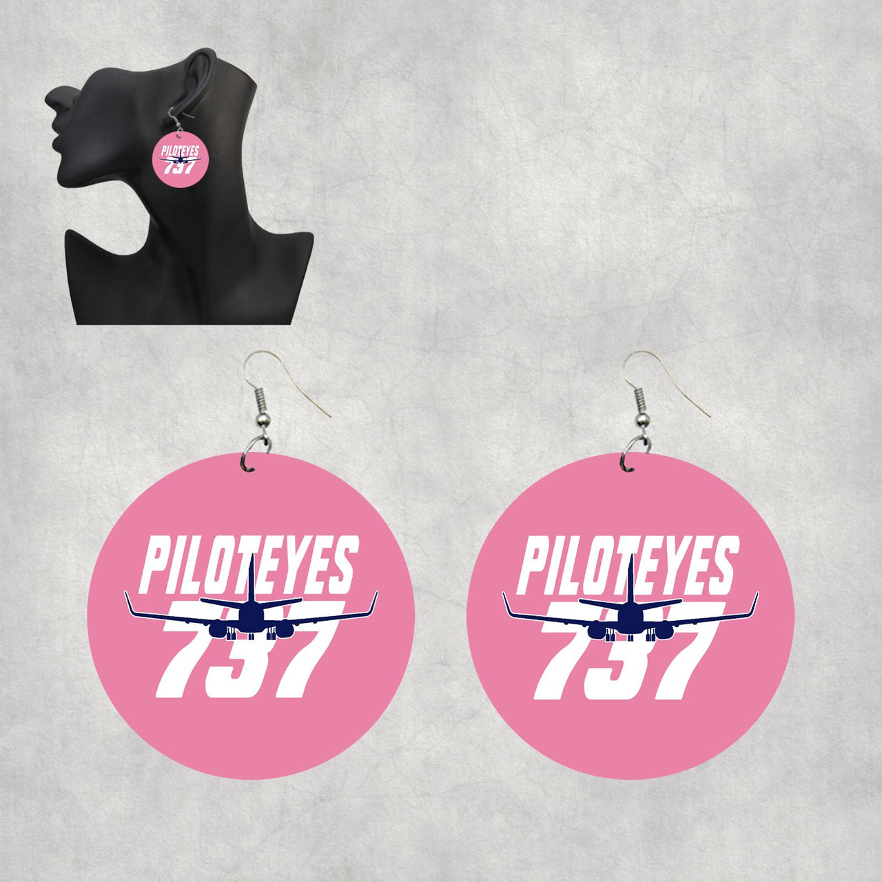 Amazing Piloteyes737 Designed Wooden Drop Earrings
