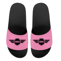 Thumbnail for Born To Fly & Badge Designed Sport Slippers
