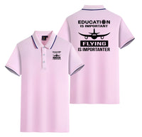 Thumbnail for Flying is Importanter Designed Stylish Polo T-Shirts (Double-Side)