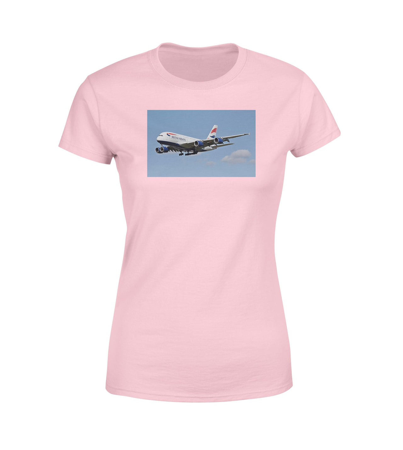 Landing British Airways A380 Designed Women T-Shirts
