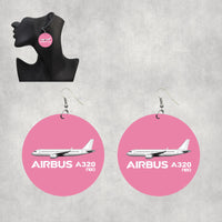 Thumbnail for The Airbus A320Neo Designed Wooden Drop Earrings