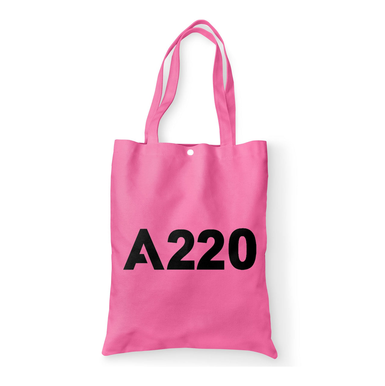 A220 Flat Text Designed Tote Bags