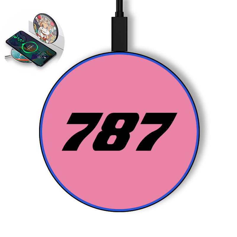 787 Flat Text Designed Wireless Chargers