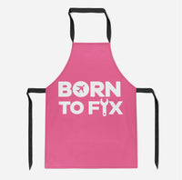 Thumbnail for Born To Fix Airplanes Designed Kitchen Aprons