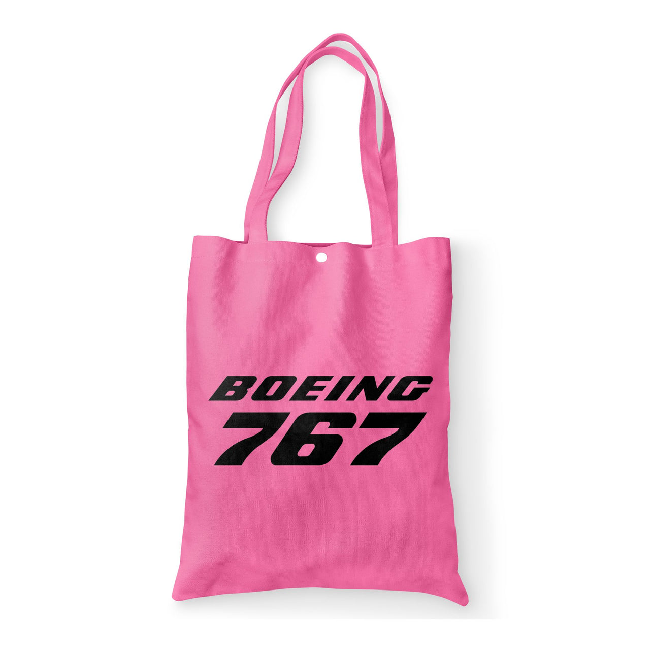 Boeing 767 & Text Designed Tote Bags