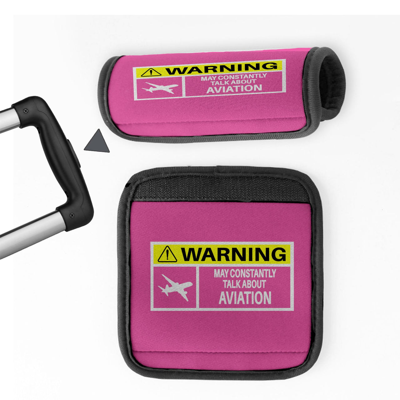 Warning May Constantly Talk About Aviation Designed Neoprene Luggage Handle Covers