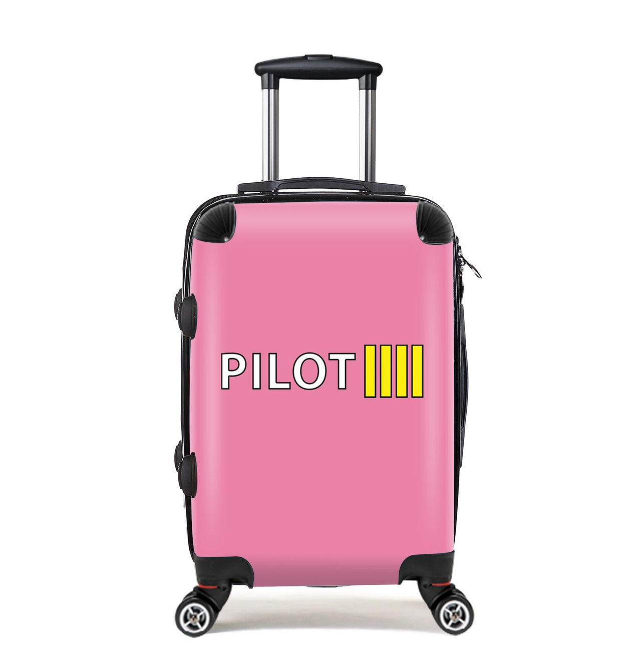 Pilot & Stripes (4 Lines) Designed Cabin Size Luggages