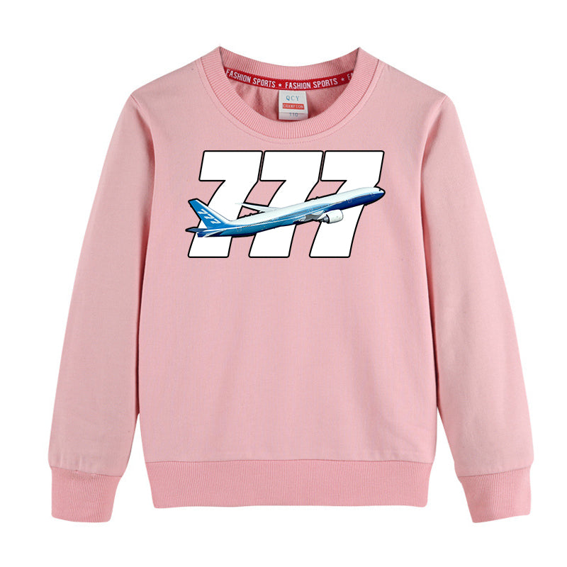 Super Boeing 777 Designed "CHILDREN" Sweatshirts