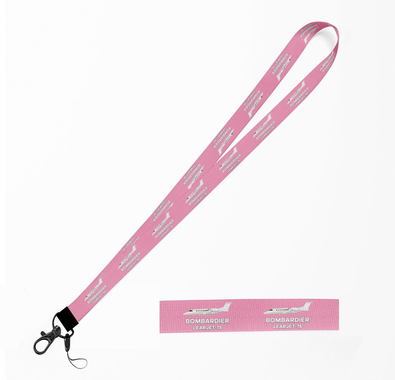 The Bombardier Learjet 75 Designed Lanyard & ID Holders