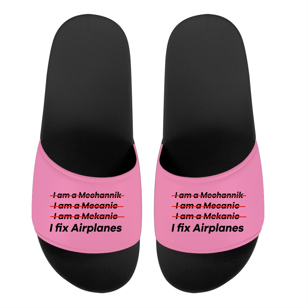 I Fix Airplanes Designed Sport Slippers