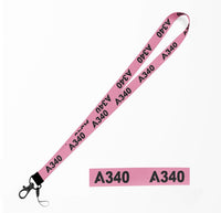 Thumbnail for A340 Flat Text Designed Lanyard & ID Holders
