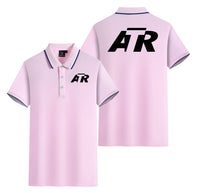 Thumbnail for ATR & Text Designed Stylish Polo T-Shirts (Double-Side)