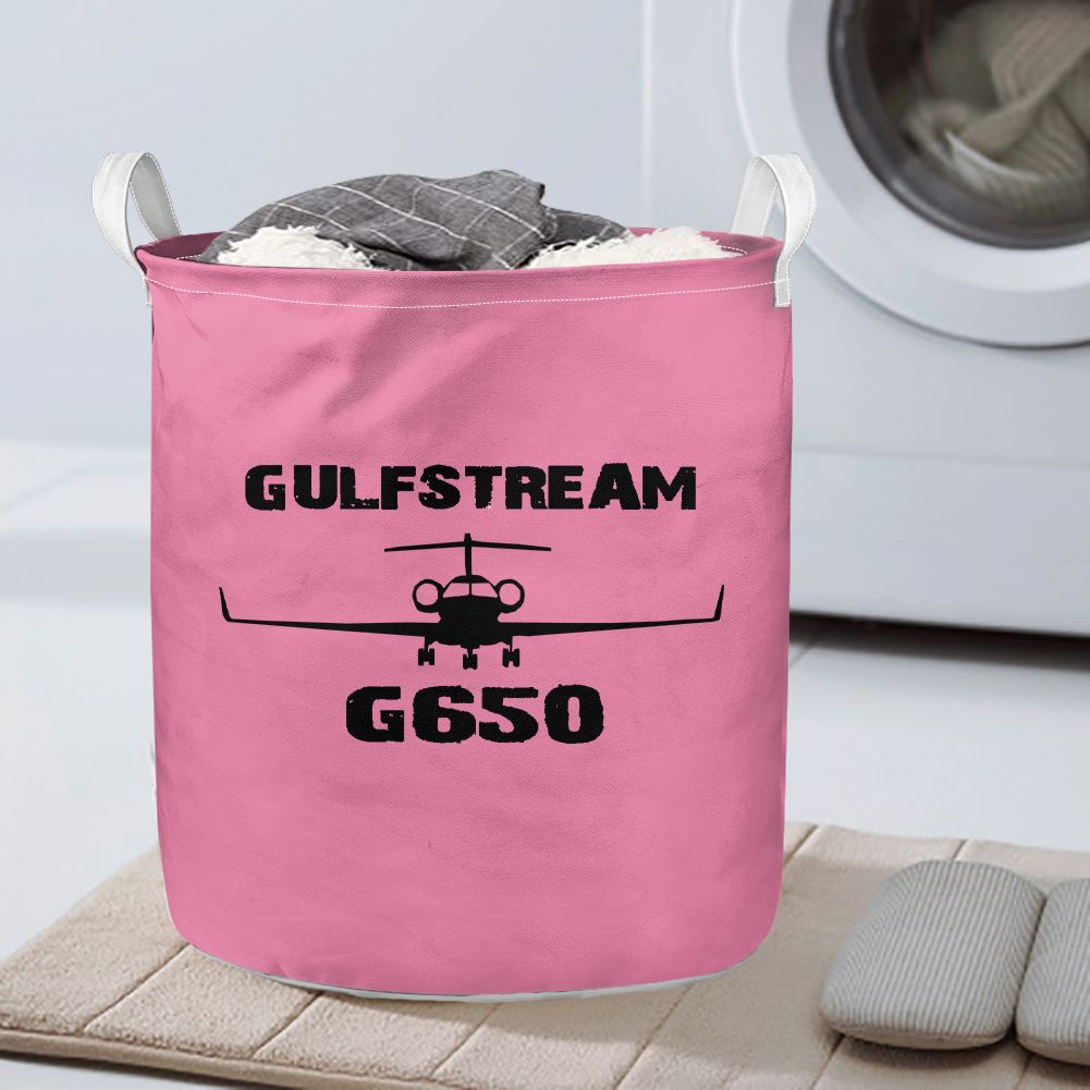 Gulfstream G650 & Plane Designed Laundry Baskets